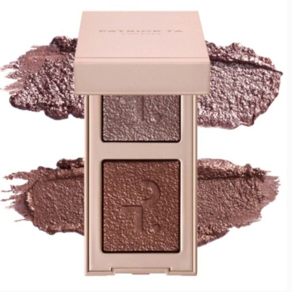 Patrick Ta Still At The Club Major Dimension Eyeshadow Duo brown tan new makeup - Picture 2 of 4